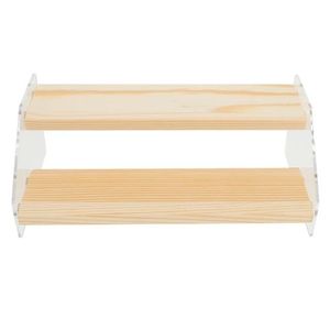 ชั้นวางโชว์พลาสติกแบบปรับแต่งได้สไตล์โมเดิร์น ชั้นวางอะคริลิคสำหรับวางคัพเค้กและฟิกเกอร์ สำหรับใช้ในร้านค้า - Product Image 2