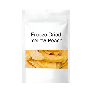 Fruta Liofilizada en Bolsa, Rodajas de Melocotón Amarillo, Snacks Saludables, Naturales y Sin Azúcar Añadido - Product Image 1