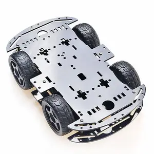 4WD Antriebs programmierung Auto Roboter intelligente Verfolgungs linie Patrouille Hindernis vermeidung Auto Chassis Kit DIY