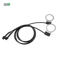 Système d'assistance au pédalage LVCO E-bike Pas 350mm avec capteur V12 étanche, aimant noir, 1kg pour vélo électrique et trottinette