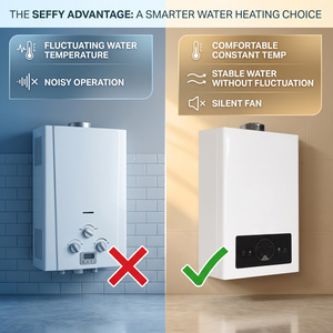 Calentador de Agua Instantáneo a <span class=keywords><strong>Gas</strong></span> LPG de 12L, Económico, para África, Medio Oriente y Sudamérica, Calentamiento Rápido, Montaje en Pared, con Descuento - Product Image 2
