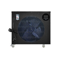 SUNTREE 0.75HP 1HP 2HP Pompe à chaleur avec télécommande WIFI, refroidisseur et chauffe-eau portable d'extérieur pour bain de glace avec roues