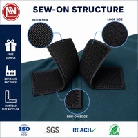 Bande auto-agrippante extensible 100% nylon à coudre, couleur personnalisée en rouleau pour vêtements de sport, tenues de sport et vêtements de danse