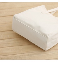 Sac à bandoulière unisexe personnalisé en gros, sac de shopping écologique vierge en toile de coton rigide avec fermeture éclair et deux poignées pour usage quotidien