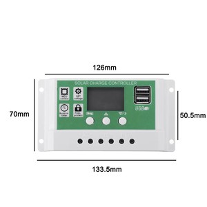 Controlador de Carga Solar Masuyoshi Mitsu 20A 12V/24V LCD con Doble USB PWM para Sistema Solar - Product Image 2