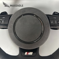 Volant de direction en cuir Alcantara entièrement personnalisé pour Audi RS A4 A5 A6 C7 B8 R8 S3 S4 S5 Q7 A7 S7 TT RS3 RS5 RS6 RS7 B9