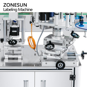 ZONESUN ZS-TB822 Étiqueteuse automatique pour flacons, bocaux en verre, bouteilles de vin et d'eau, machine d'étiquetage double face pour bouteilles rondes - Product Image 4