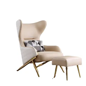 Luxe Moderne Ontspannende Fauteuil Bank Woonkamer Sofa Lederen Bankstel Vrijetijdsmeubilair Woonkamer Lounge Sofa