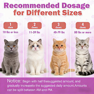 Masticables Suaves para Perros, Suplementos Dietéticos para la Calma con Semillas <span class=keywords><strong>de</strong></span> Cáñamo, Calostro, Manzanilla, Raíz <span class=keywords><strong>de</strong></span> Valeriana, L-Teanina, Sin <span class=keywords><strong>Gluten</strong></span> - Product Image 3