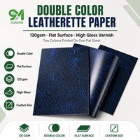 Papier simili cuir plat bicolore 120 g/m², imprimé deux tons, finition brillante, résine écologique, emballage de boîte cadeau pour montres et lunettes