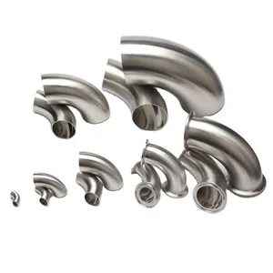 Factory Sale 304 304L 316 316L Stainless Steel Threaded Pipe Fitting Tubing Fittings Welded Weld Elbow For Water