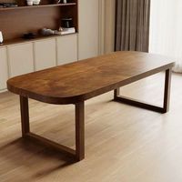 Ensemble de table à manger en bois de haute qualité, table en bois massif en noyer d'Amérique du Sud avec finition époxy, table à manger unique