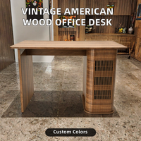 Table de bureau extensible moderne en bois sur mesure pour la maison, l'étude et l'utilisation informatique – Table compacte pour ordinateur portable en bois durable