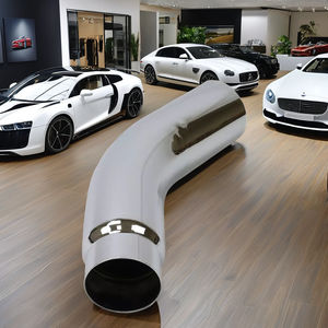 Embout de tuyau d'échappement chromé poli multi-tailles 5'' pour I.D 6'' 7'' 8'' 23'' de longueur pour silencieux de camion en acier inoxydable pour toutes les voitures - Product Image 3