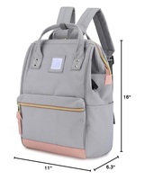 Sac à dos de voyage pour ordinateur portable 15,6 pouces pour femmes avec port USB, en toile imperméable, idéal pour l'université et le travail, personnalisable, vente en gros