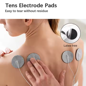 Fisioterapia Substituição Reutilizável 40mm Rodada Dezenas <span class=keywords><strong>Snap</strong></span> Massagem Eletrodos <span class=keywords><strong>Pads</strong></span> para <span class=keywords><strong>TENS</strong></span> Unidade Dispositivo - Product Image 6