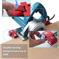 Base Ajustable de Aleación de Aluminio para Máquina de Corte, Guía de Sierra Circular de Grado DIY, Riel para Trabajos en Madera, Soporte OEM Personalizado DGCM-H-1-12