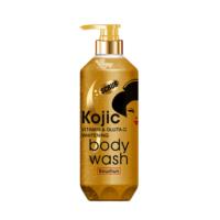 Gel Douche Exfoliant ROUSHUN Éclaircissant Acide Kojique Gluta-C, Lavant Corporel Blanchissant