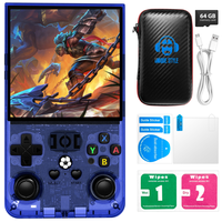 Console de jeu portable open source R36 MAX 4,0 pouces 64G/128G Batterie 4000 mAh Fonction Wi-Fi 2,4G sans fil Console de jeu rétro TV