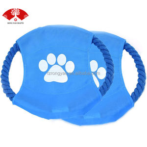 Juguete <span class=keywords><strong>de</strong></span> Entrenamiento para Perros, Disco Volador <span class=keywords><strong>de</strong></span> Cuerda <span class=keywords><strong>de</strong></span> Algodón Resistente a Mordeduras, para Cachorros, Suministros para Fabricantes al por Mayor - Product Image 4