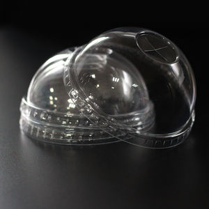 Couvercle dôme jetable en plastique <span class=keywords><strong>PET</strong></span> personnalisable de 107mm - Product Image 1