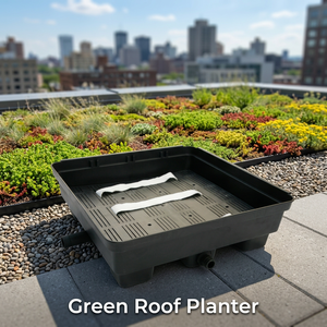 Roof Garden Modular Vertical <b>Planters</b> Black Square Self Watering Biodegradable <b>Plastic</b> Lightweight Durable Drainage Hole Outdoor - Product Image 1
