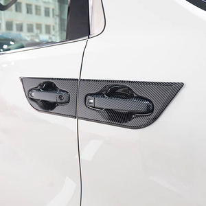 Cubierta de manija de puerta Toyota Alphard cubierta de espejo retrovisor decoración coche ABS fibra de carbono plástico geométrico coche tamaño Alphard <span class=keywords><strong>2004</strong></span> - Product Image 2