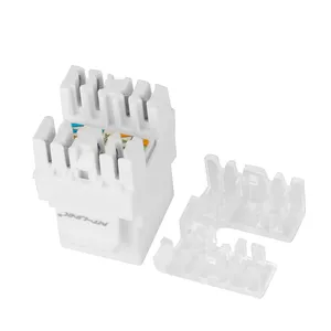 180 องศา RJ45 modular Jack UTP Cat6a Keystone แจ็ค