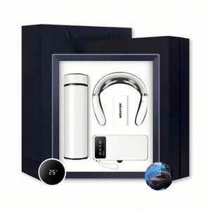 Custom Logo Corporate <b>Gifts</b> <b>Set</b> Vacuum Flask Neck Massager Power Bank Luxury <b>Gift</b> <b>Sets</b> for Business for Promotions Employee's - Product Image 2