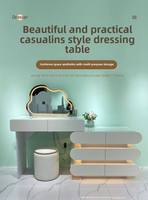 Commode intégrée 2025, style célébrité d'Internet, coiffeuse de chambre à coucher, tables de maquillage avec miroir