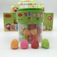 Vente en gros en forme de cheveux fous liquide comestible doux confiture bonbons gelée halal aux fruits aromatisés dans l'emballage de la bouteille