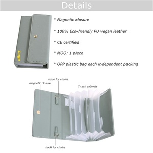 Yihe meilleure vente 8 couleurs A6 expansion portefeuille en cuir de <span class=keywords><strong>litchi</strong></span> souple HB-3782 disque lié autocollants enveloppe de trésorerie disponible Zhejiang - Product Image 5