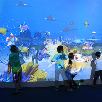 Mesa de proyección de Pared Interactiva profesional para niños, pintura mágica para el hogar interior, juego táctil, mesa mágica de proyección de vídeo
