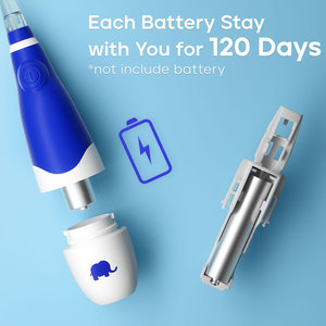 2024 BSCI phê duyệt sg902 thiết kế dễ thương trẻ em bàn chải đánh răng điện IPX7 hẹn giờ thông minh Pin hoạt động đầy màu sắc & quan sát LED - Product Image 4