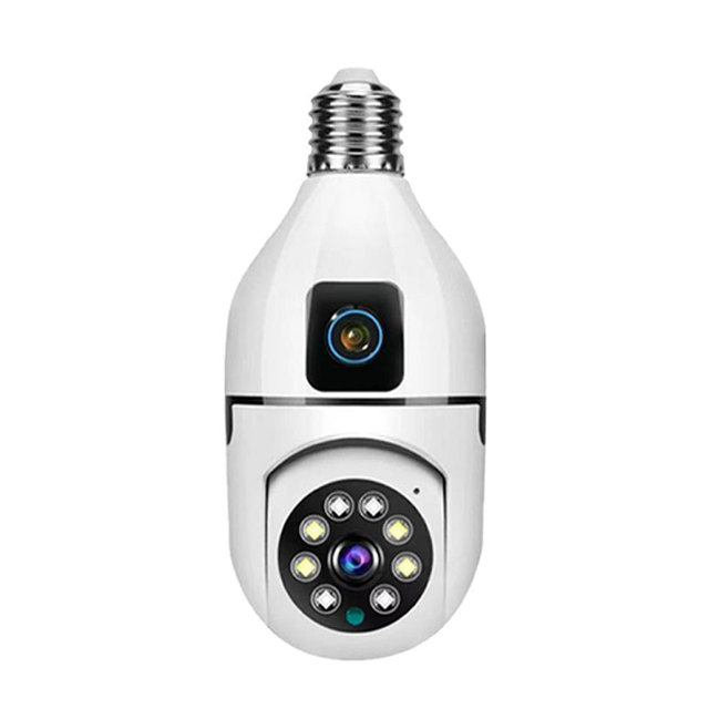 Hot Sale V380rpro APP  HD 1080P 2MP 360 Degree Wifi Panorama IP Dual Lens Wireless Light Bulb Camera