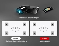 Prix usine Rechargeable 4K 3D Android Smart WIFI Mini Poche Portable LED DLP Projecteur Pour L'extérieur, Smartphone Tablette P