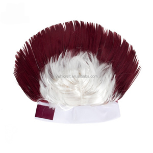 Gorras Personalizadas HLC con Logotipo <span class=keywords><strong>de</strong></span> Marca para Fanáticos del Fútbol <span class=keywords><strong>de</strong></span> Qatar, Diadema con Peluca Mohawk, Gorras para Fanáticos, Peluca Mohawk para Animar, Regalo Promocional - Product Image 2