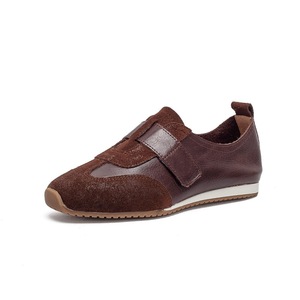 Nuevo estilo de zapatillas deportivas planas blancas para mujer A-Gan, zapatillas casuales sin cordones para mujer con correas ajustables - Product Image 5