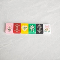 Tuiles de Mahjong en Résine Marbrée Multicolore Vibrante – Fournisseur Vérifié, Gravure Personnalisée, Tuiles Vides, Design Personnalisé