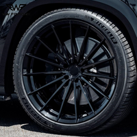 BW 1 Buah Roda Mobil Penumpang Glossy Black Multi Spoke Forging Wheels Ukuran 18 19 20 21 22 Inch 5x114.3 5x120 5x127 5x130 5x112