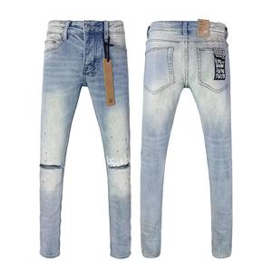 Jeans di Lusso Hip Hop da Uomo, Pantaloni <span class=keywords><strong>Denim</strong></span> Stacked Y2K di Alta Qualità, Jeans Distressed di <span class=keywords><strong>Marca</strong></span> Designer Ksubis - Product Image 5