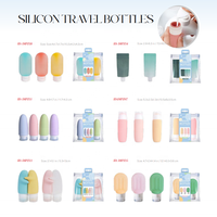 Bouteilles de voyage anti-fuite rechargeables, contenants souples à large ouverture de 30 mm pour shampoing, lotion, gel douche, crème pour les mains