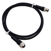Connecteur M12 étanche IP67, câble femelle 7 broches 24AWG PUR, pigtail capteur mâle pour automatisation extérieure, OEM personnalisé