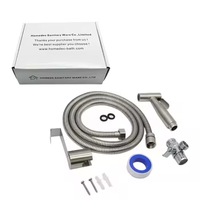 Ensemble de pulvérisateur de bidet moderne haut de gamme en acier inoxydable, brosse WC portative, Shattaf, écologique, pour salle de bain facile
