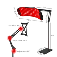 Appareil de luminothérapie infrarouge LED PDT à 5 couleurs, portable, pour le corps entier et le visage