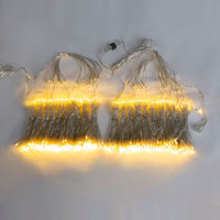 Guirlande lumineuse LED extérieure personnalisée, étanche IP65, rechargeable, avec télécommande, pour jardin, rue, rideau de Noël