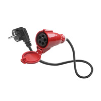 Câble de charge ev 22KW prise triphasée 32A à prise européenne monophasée 16A adaptateur de prise 3.5KW pour chargeur véhicules électriques