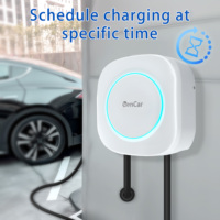 Zencar Nouvelle borne de recharge murale Wmini 32A 7kW GBT pour véhicules électriques 220V IP66 certifiée TUV avec application Wifi et carte RFID