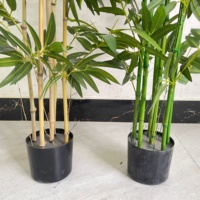 Tiges de bambou artificielles pour décoration extérieure, plantes en plastique aspect naturel, haute simulation, pour aménagement paysager, durée de vie 3-5 ans