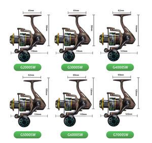 Reel Spinning Profesional 15kg <span class=keywords><strong>Drag</strong></span> Ringan 2000~7000 Rasio Gigi 5.0:1 Spool Logam CNC Roda Pancing untuk Air Tawar dan Air Asin - Product Image 4
